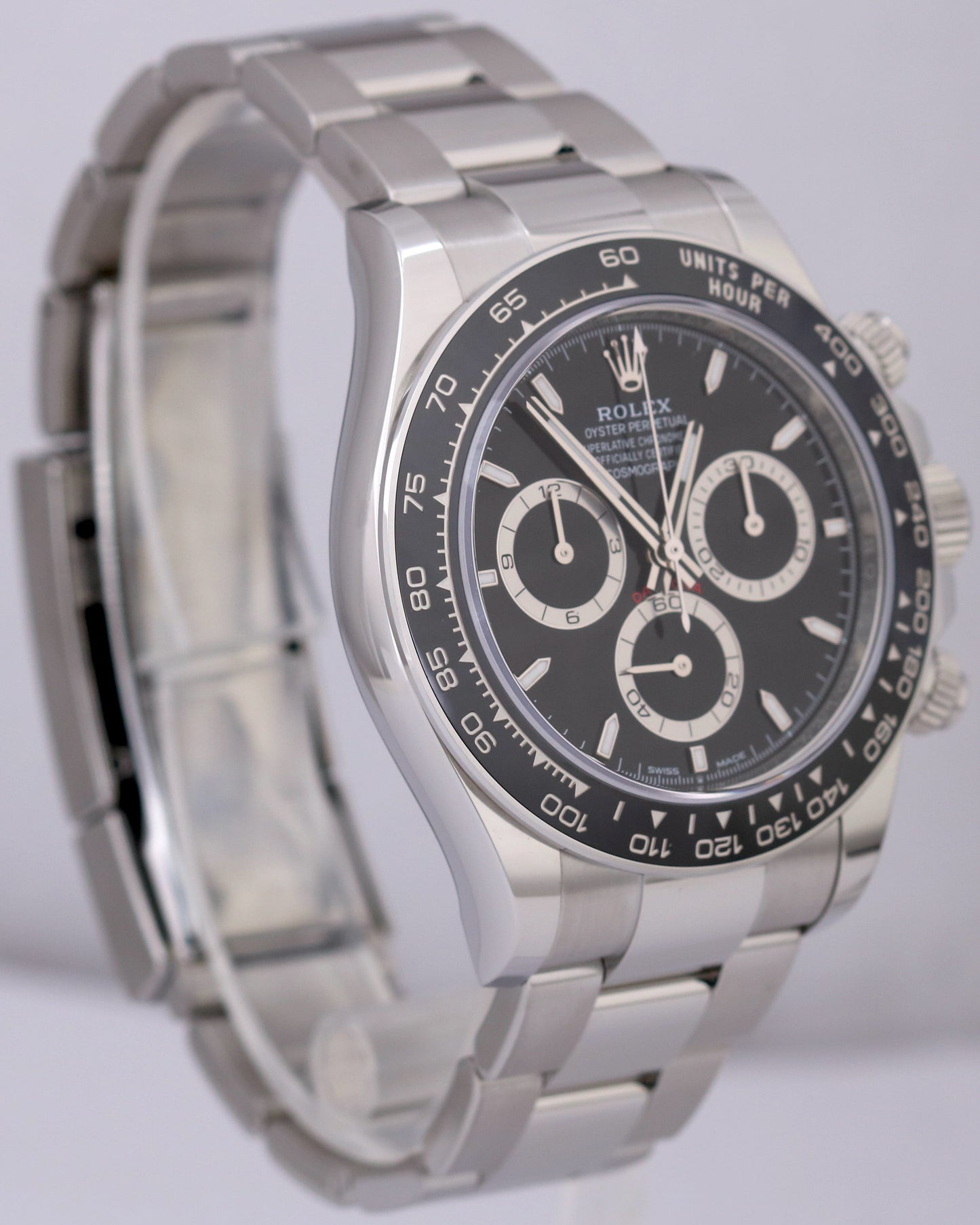 Rolex Daytona Cosmograph BLACK Ceramic 40mm Stainless Steel 126500 LN Watch BOX
