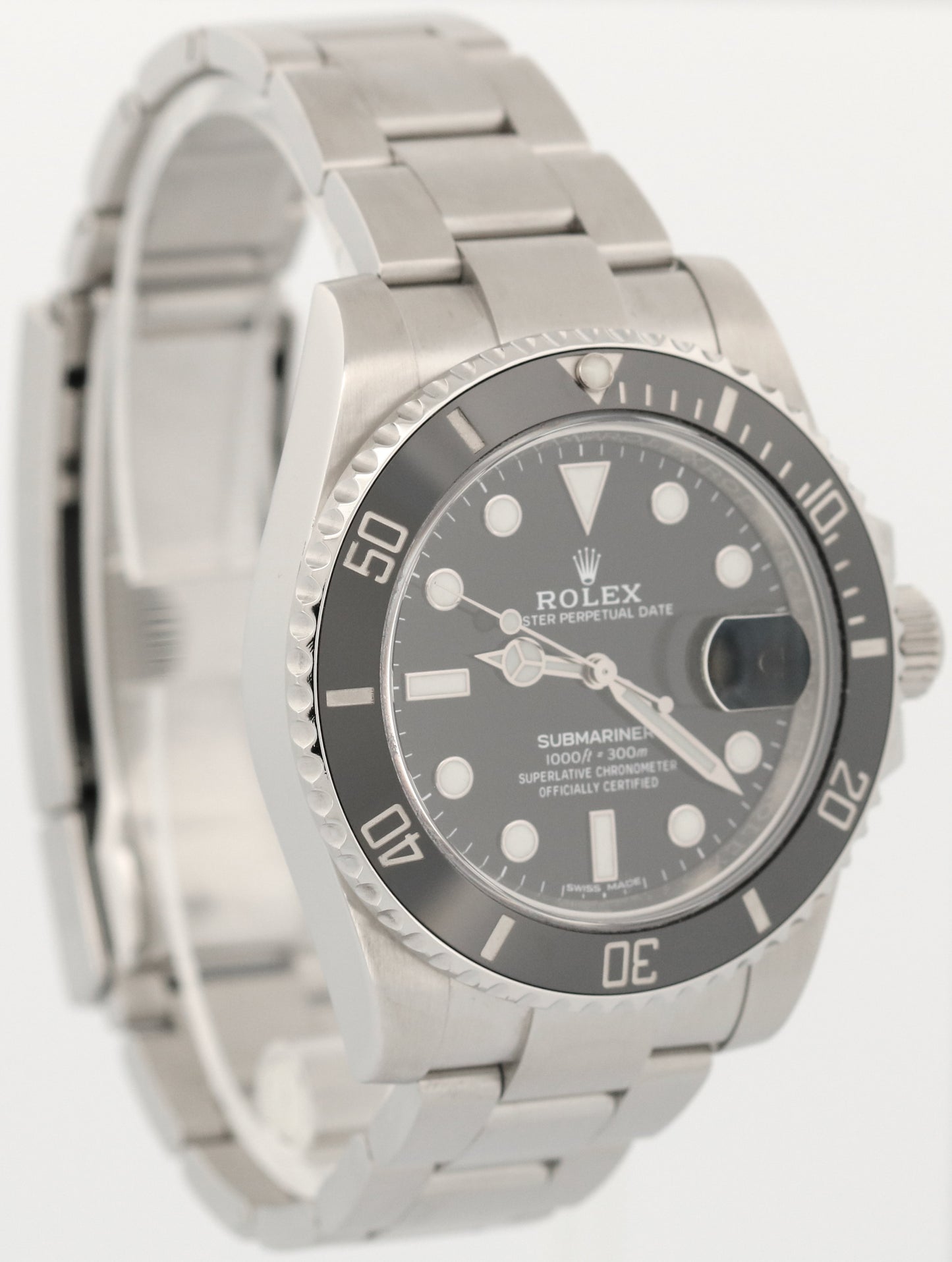 2019 PAPERS Rolex Submariner Date BLACK Ceramic Stainless 40mm 116610 LN BOX