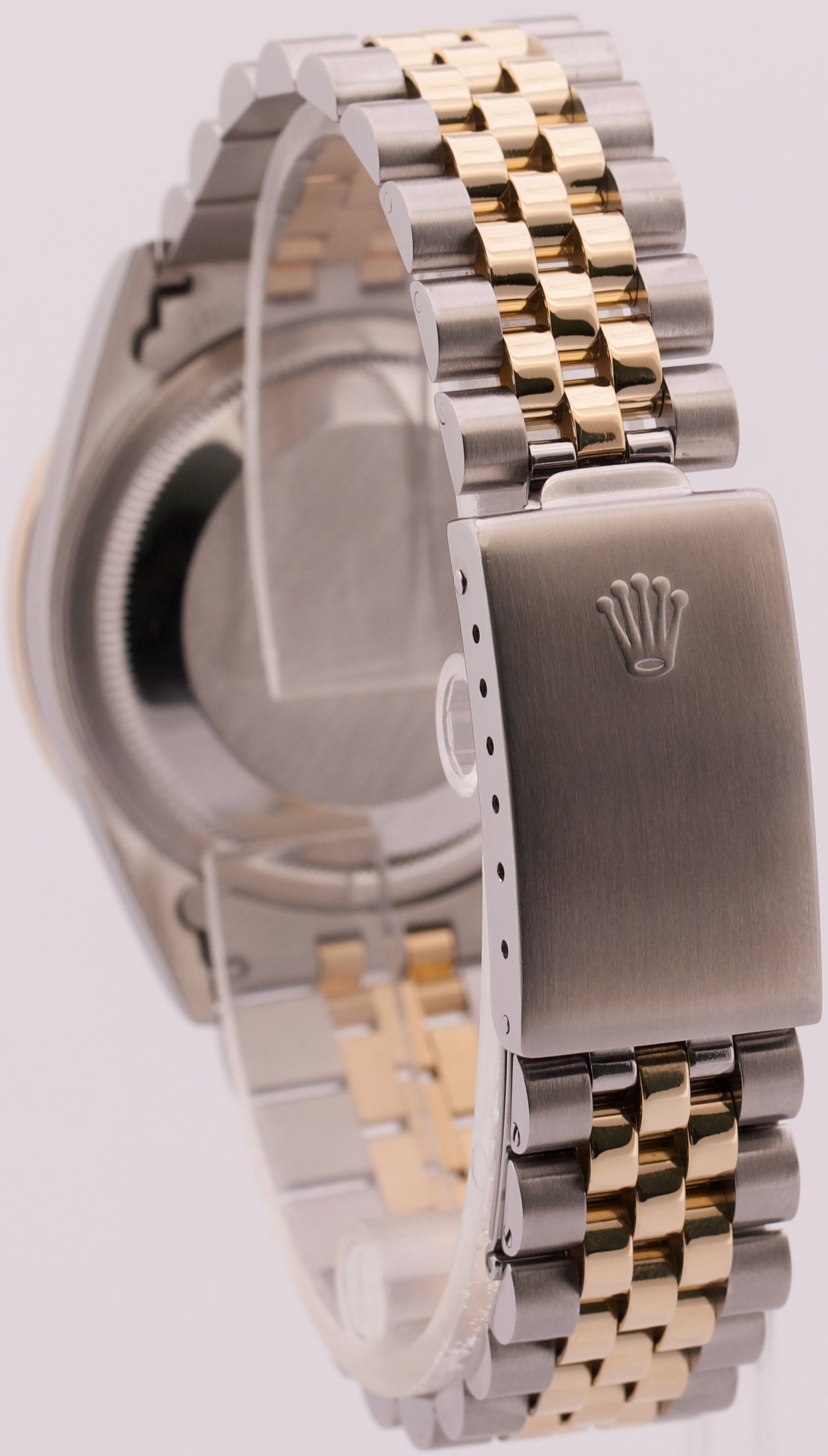 Rolex DateJust BLUE CONCENTRIC 36mm DIAMOND 18K Yellow Gold Steel JUBILEE 16263