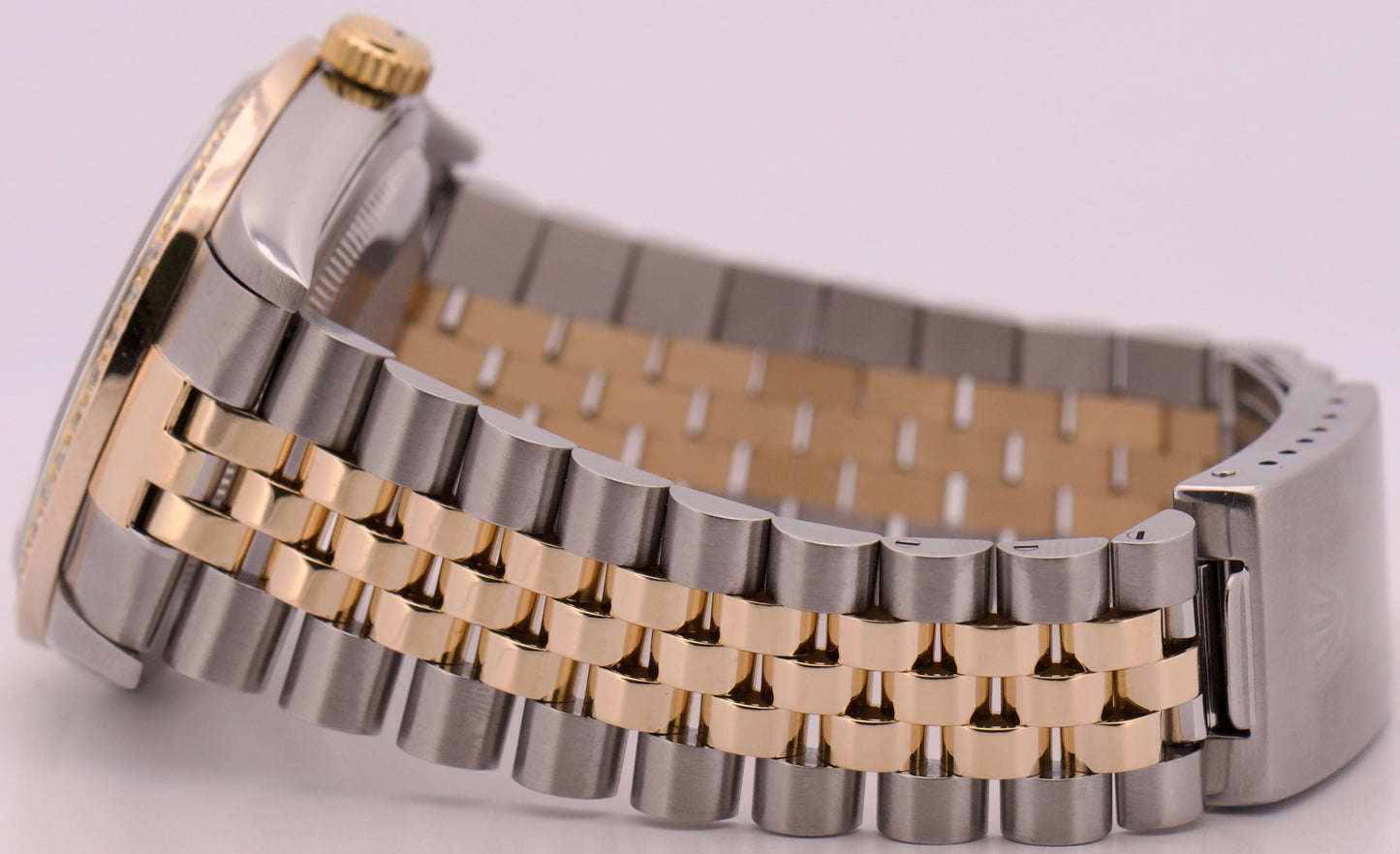 Rolex DateJust BLUE CONCENTRIC 36mm DIAMOND 18K Yellow Gold Steel JUBILEE 16263