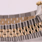 Rolex DateJust BLUE CONCENTRIC 36mm DIAMOND 18K Yellow Gold Steel JUBILEE 16263