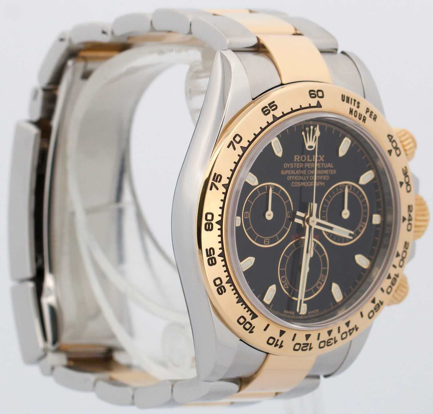 Rolex Daytona Cosmograph BLACK Two-Tone 18K Yellow Gold Stainless Steel 116503