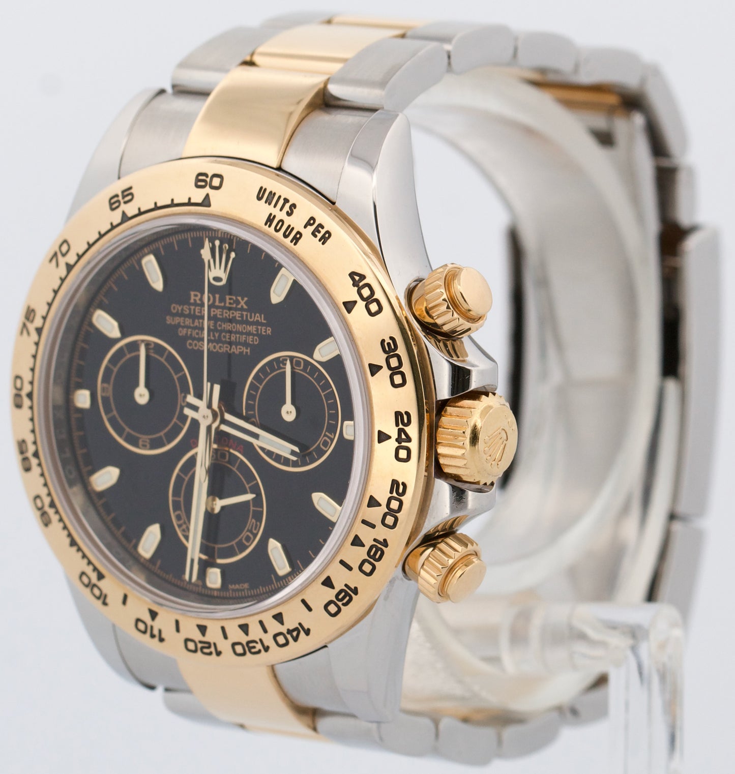 Rolex Daytona Cosmograph BLACK Two-Tone 18K Yellow Gold Stainless Steel 116503