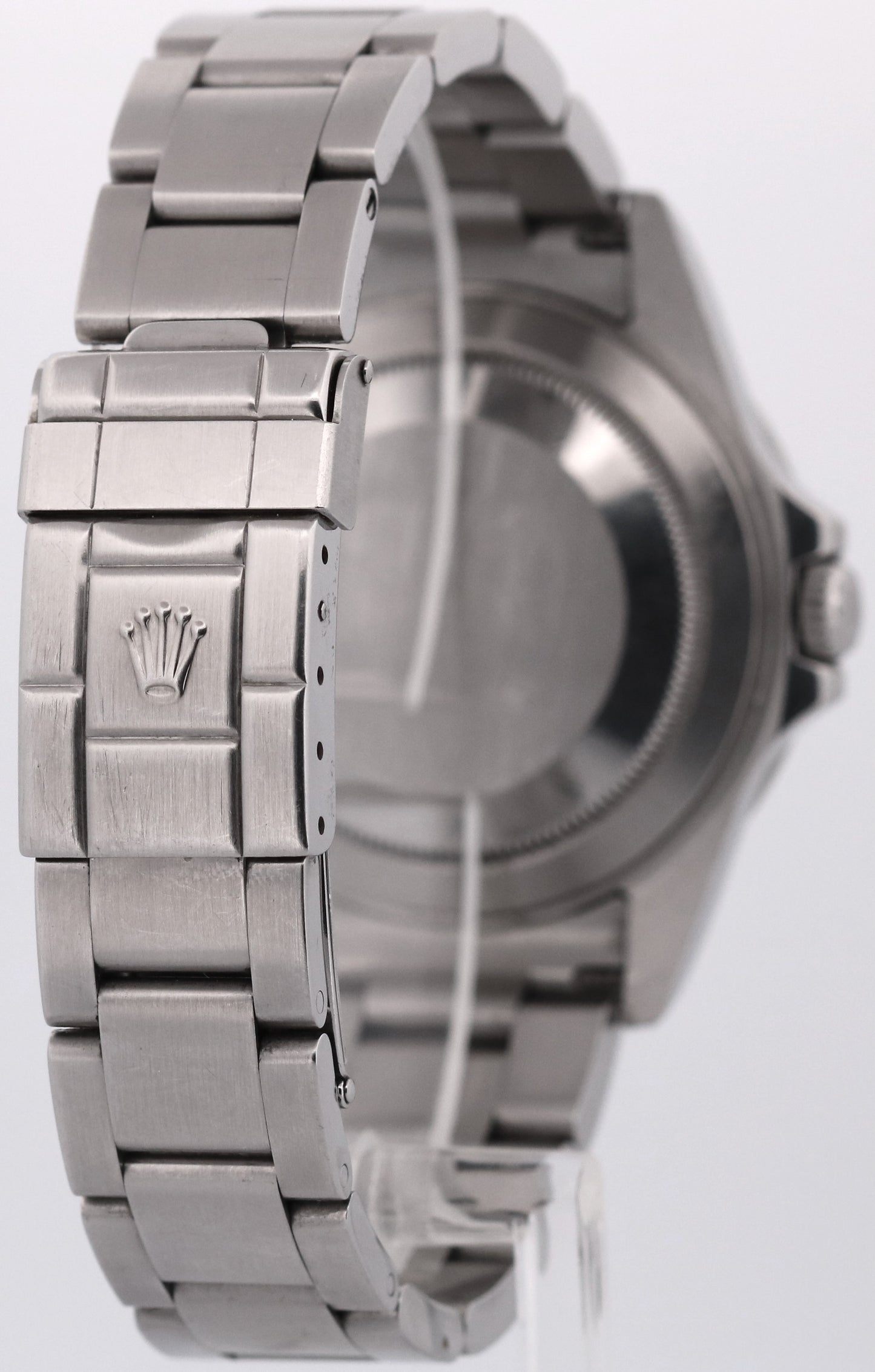 UNPOLISHED Rolex Explorer II POLAR WHITE Steel 40mm NO-HOLES Oyster 16570 Watch