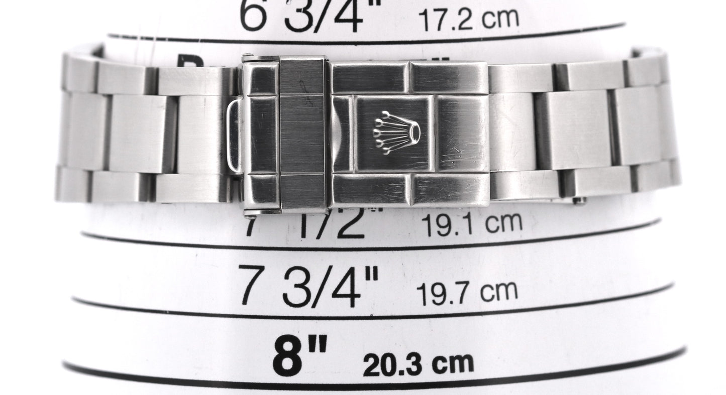 UNPOLISHED Rolex Explorer II POLAR WHITE Steel 40mm NO-HOLES Oyster 16570 Watch