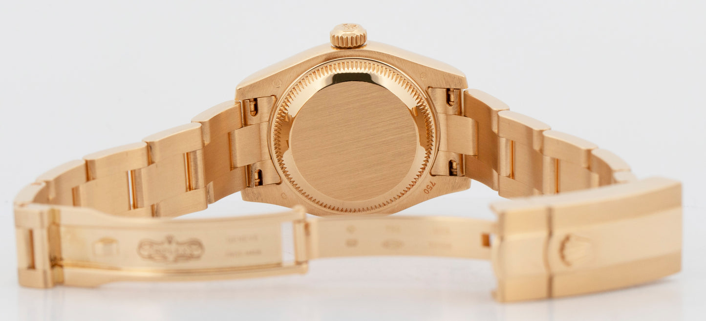 2003 PAPERS Rolex DateJust President SILVER Yellow Gold 26mm 179178 Watch BOX