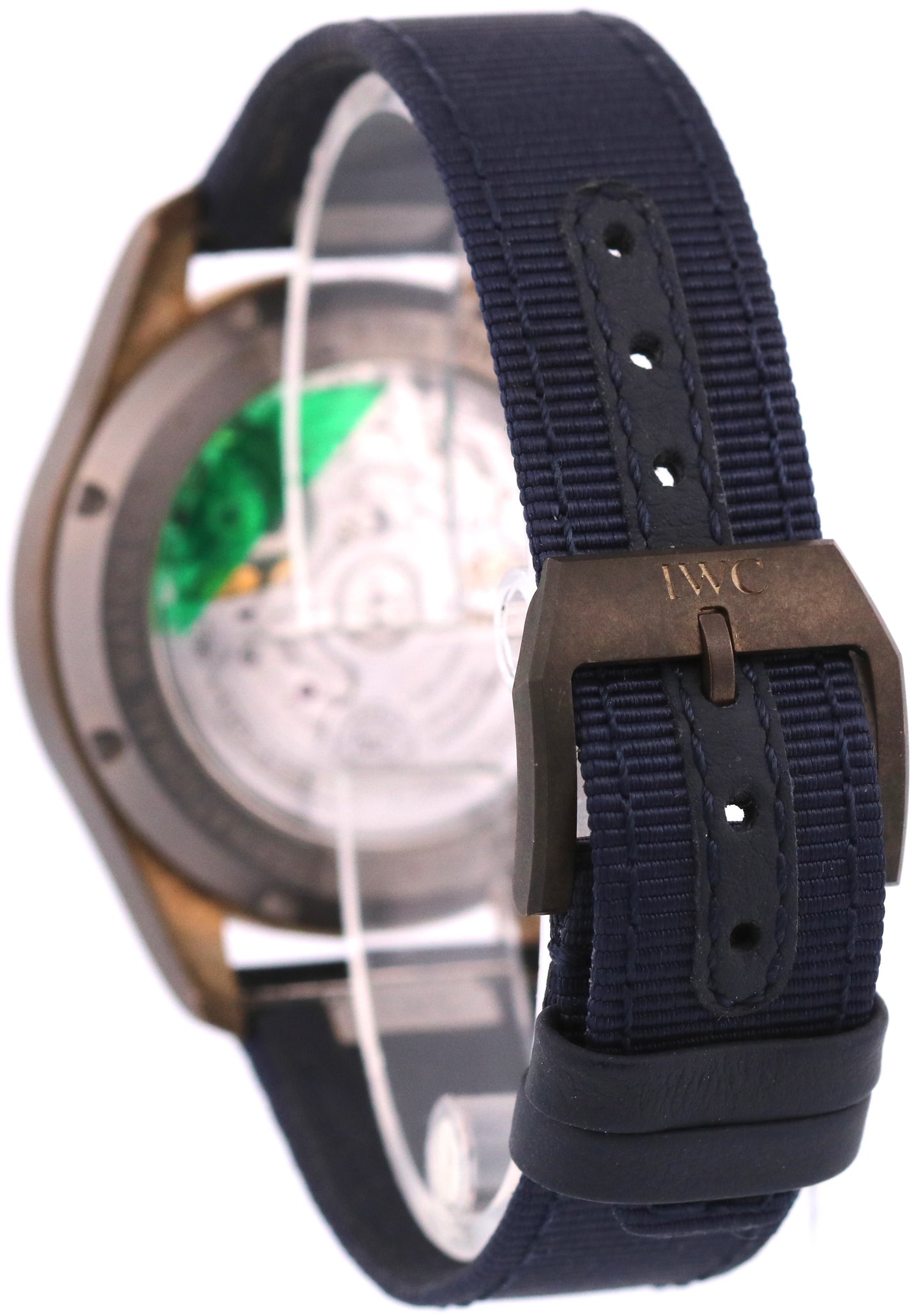 PAPERS IWC Pilot Chronograph BLUE Leather BRONZE 41mm IW388109 Watch BOX