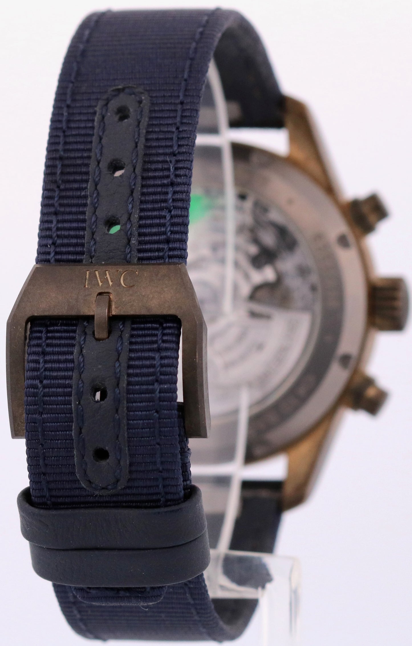 PAPERS IWC Pilot Chronograph BLUE Leather BRONZE 41mm IW388109 Watch BOX