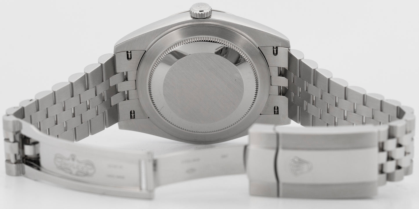 2021 PAPERS Rolex DateJust 41 WIMBLEDON Rhodium Steel 41mm 126334 Watch BOX
