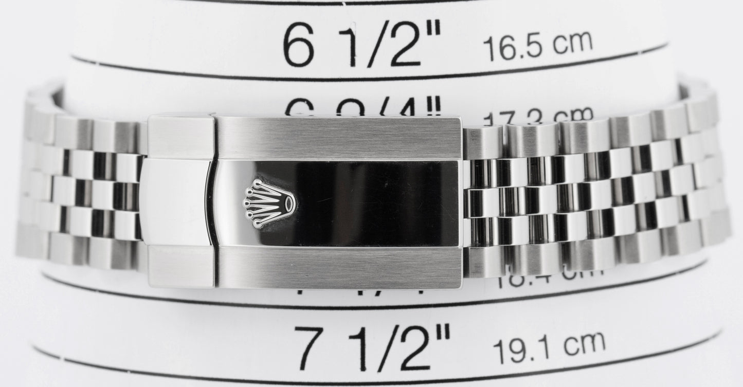 2021 PAPERS Rolex DateJust 41 WIMBLEDON Rhodium Steel 41mm 126334 Watch BOX