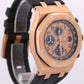 PAPERS Audemars Piguet Royal Oak Offshore CHAMPAGNE Black 18K 42mm 26470OR BOX