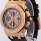 PAPERS Audemars Piguet Royal Oak Offshore CHAMPAGNE Black 18K 42mm 26470OR BOX