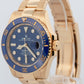 2023 PAPERS Rolex Submariner Date BLUE 18K Yellow Gold 41mm 126618 LB Watch BOX