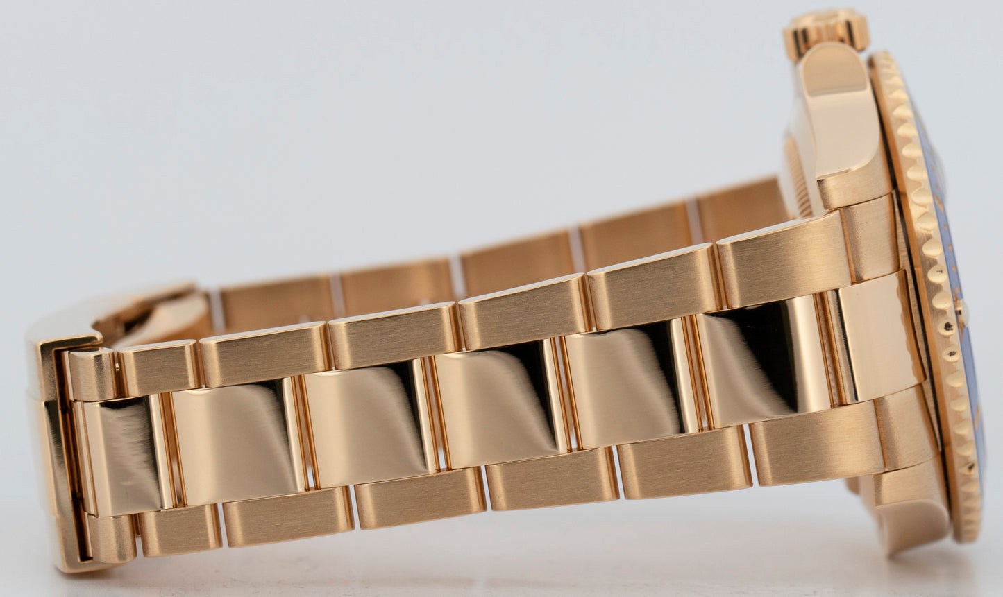 2023 PAPERS Rolex Submariner Date BLUE 18K Yellow Gold 41mm 126618 LB Watch BOX