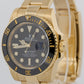 PAPERS Rolex Submariner Date 40mm BLACK Ceramic 18K Yellow Gold 116618 LN BOX