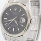 VINTAGE 1946 Rolex DateJust 36mm Black RED ROULETTE 14K Steel JUBILEE Watch 6605