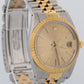 1986 Rolex Oyster Perpetual Date CHAMPAGNE 18K Gold Engine-Turned 34mm 15053