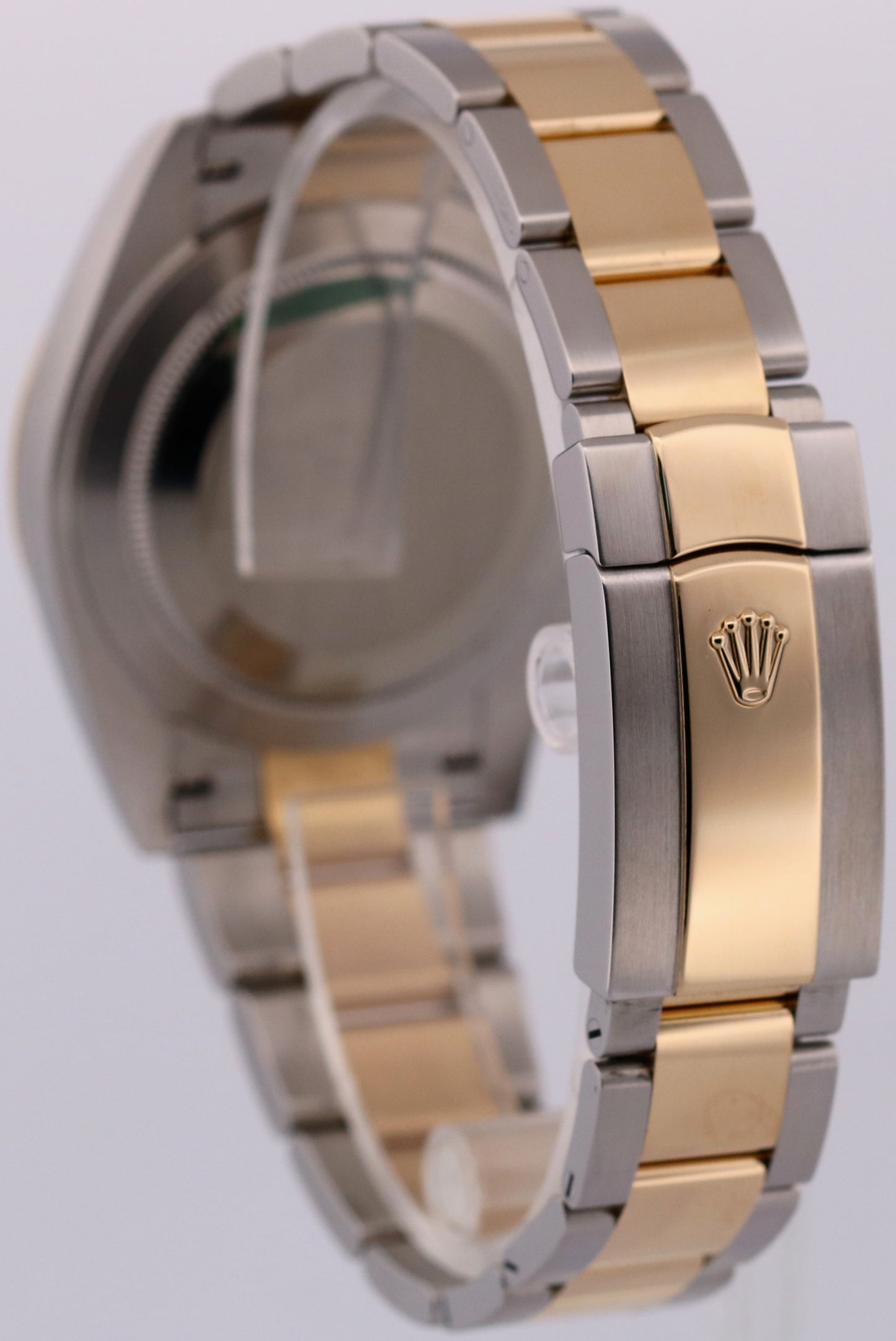 2021 PAPERS Rolex DateJust 41 BLACK Two-Tone 18K Steel OYSTER 41mm 126333 BOX