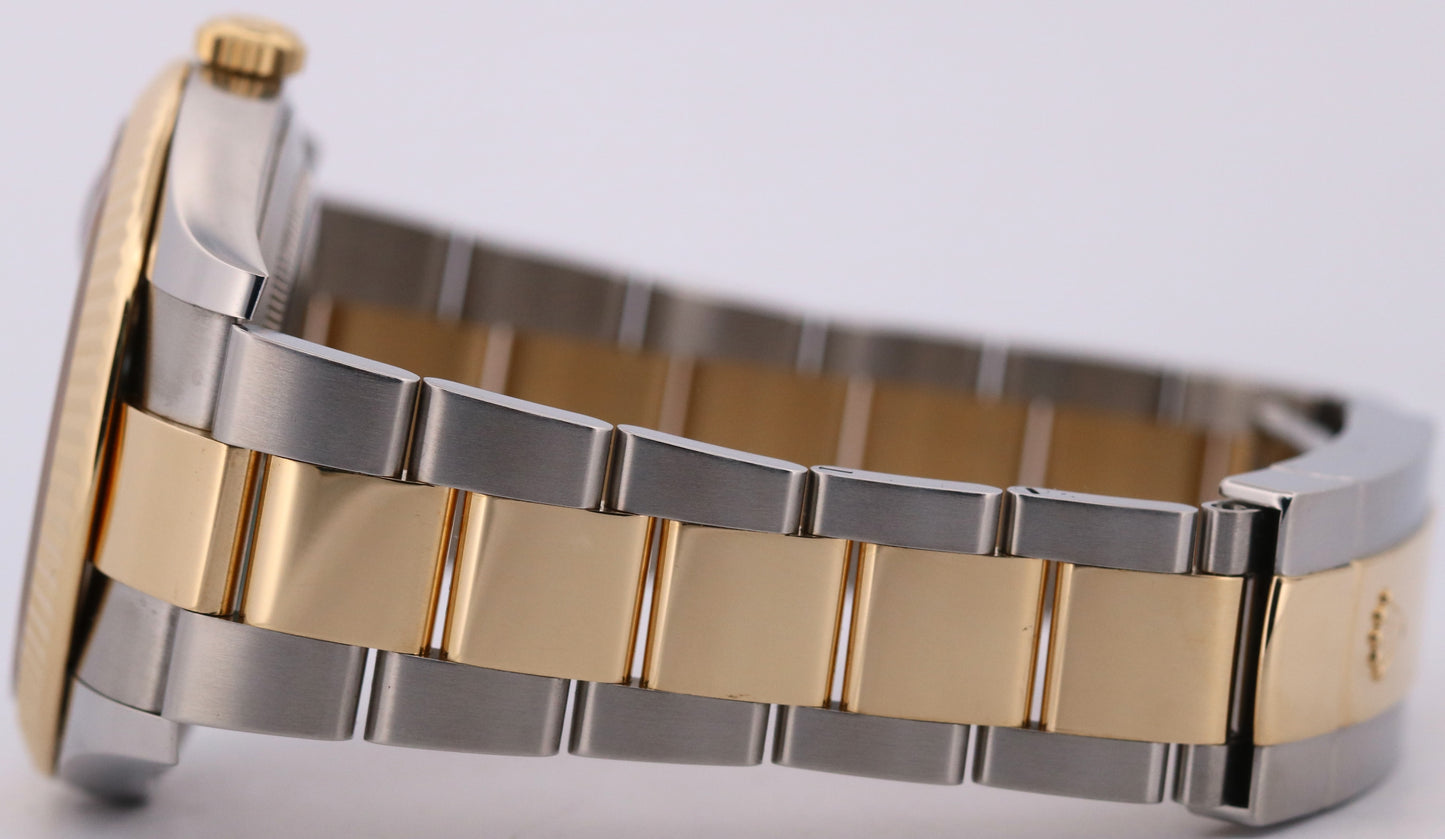 2021 PAPERS Rolex DateJust 41 BLACK Two-Tone 18K Steel OYSTER 41mm 126333 BOX