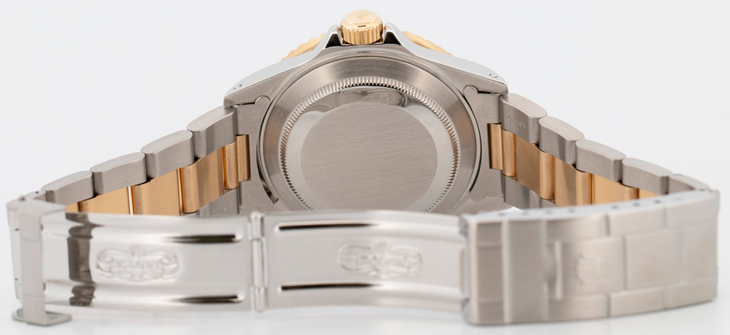 Rolex Submariner Date BLUE Two-Tone Yellow Gold Steel 40mm 16613 LB Watch