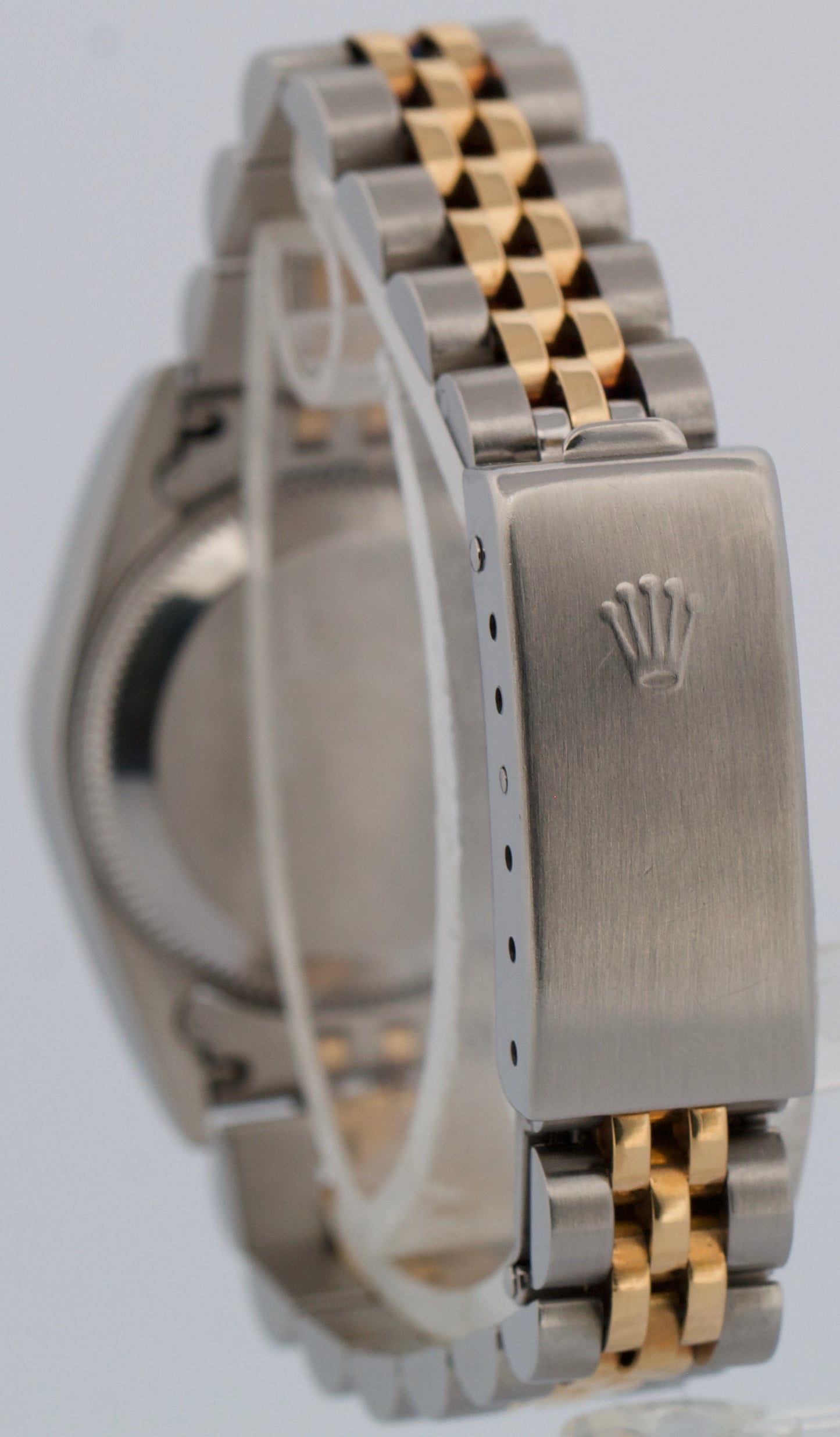 Rolex Oyster Perpetual 24mm CHAMPAGNE 18K Yellow Gold Steel JUBILEE 76193 Watch