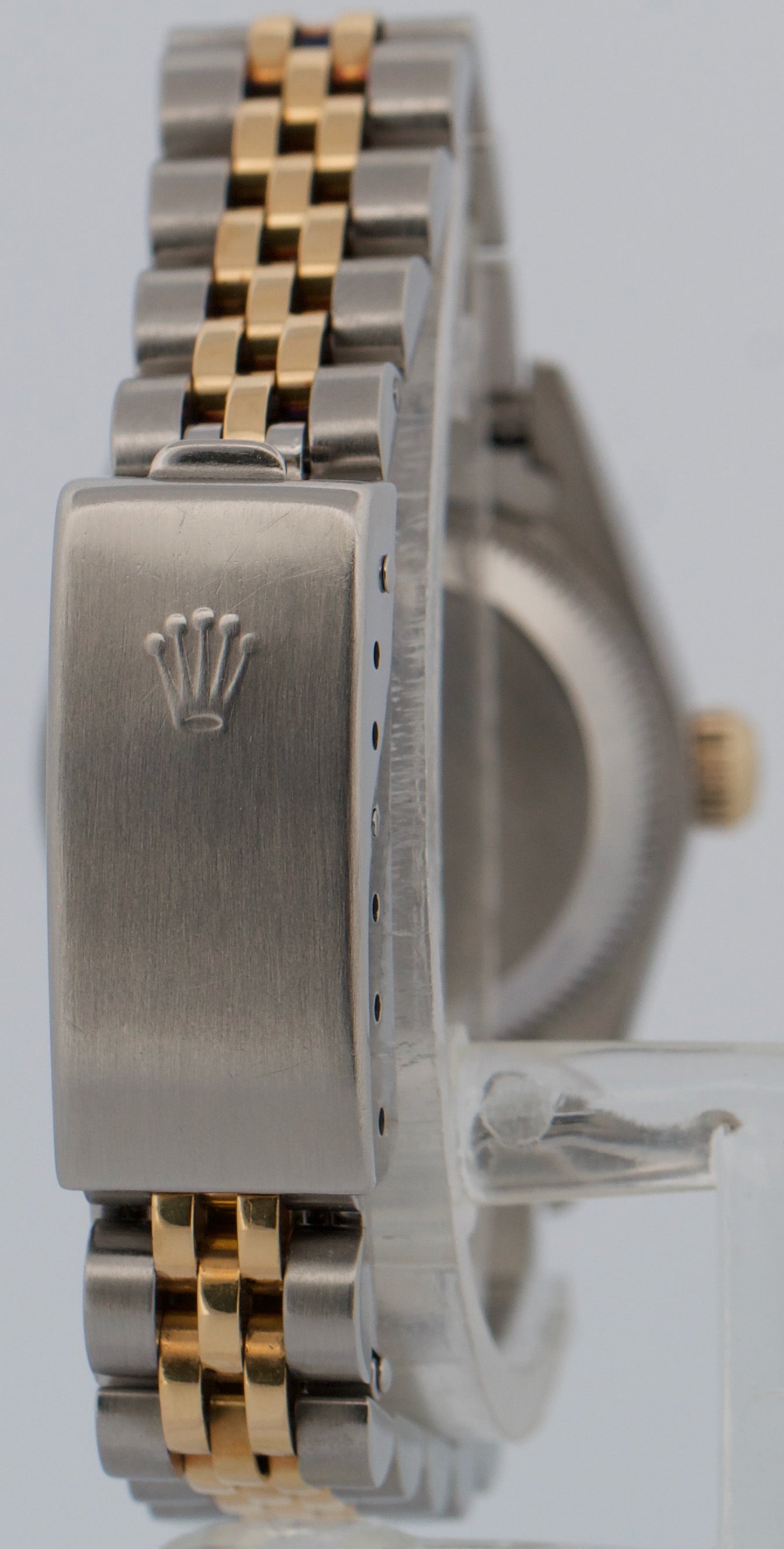 Rolex Oyster Perpetual 24mm CHAMPAGNE 18K Yellow Gold Steel JUBILEE 76193 Watch