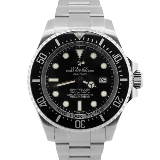 Rolex Sea-Dweller Deepsea BLACK Stainless Steel 44mm Oyster 116660 Watch