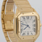 2024 PAPERS Cartier Santos SILVER WHITE 18K Yellow Gold 39.8mm 4070 WGSA0029 BOX