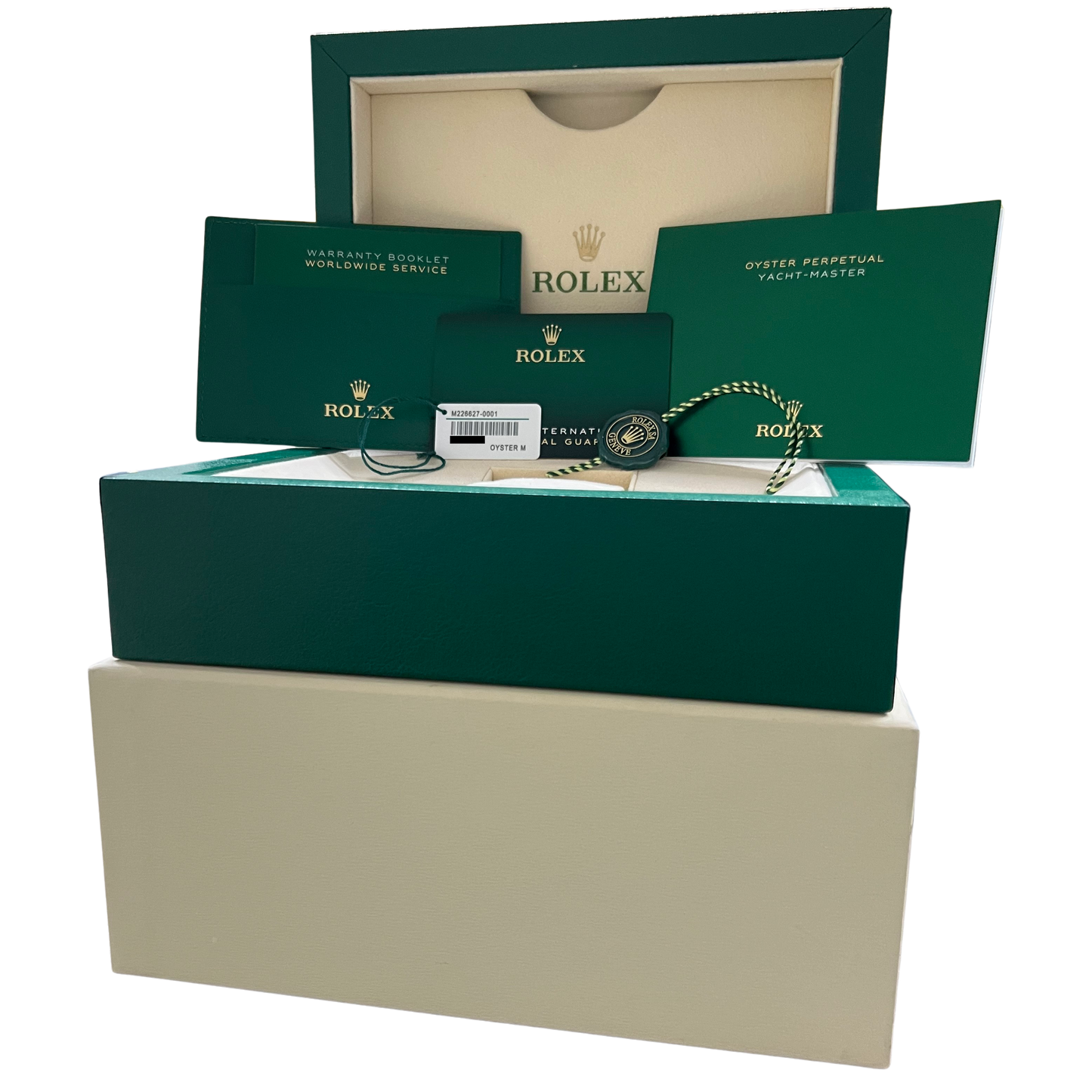 2024 PAPERS Rolex Yacht-Master TITANIUM Black Ceramic 42mm 226627 Watch BOX