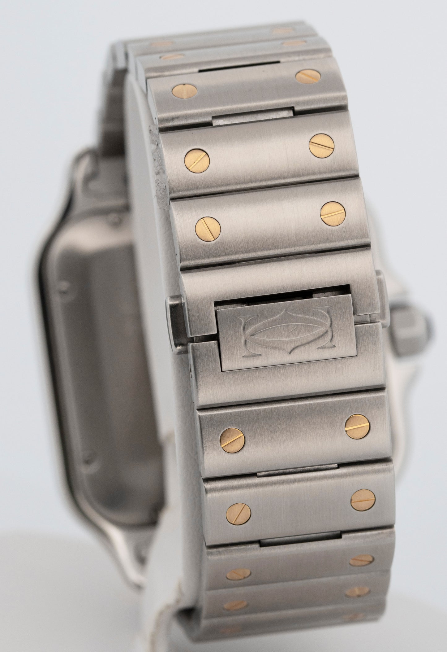 Cartier Santos WHITE Two-Tone Yellow Gold Steel 39.8mm 4072 / W2SA0009 Watch