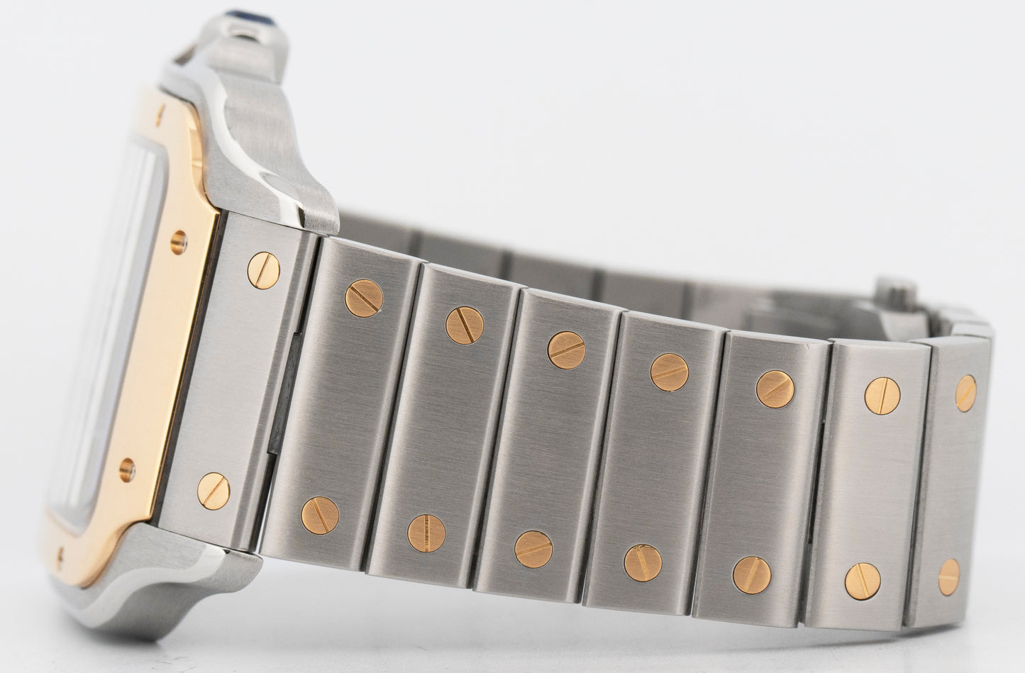Cartier Santos WHITE Two-Tone Yellow Gold Steel 39.8mm 4072 / W2SA0009 Watch