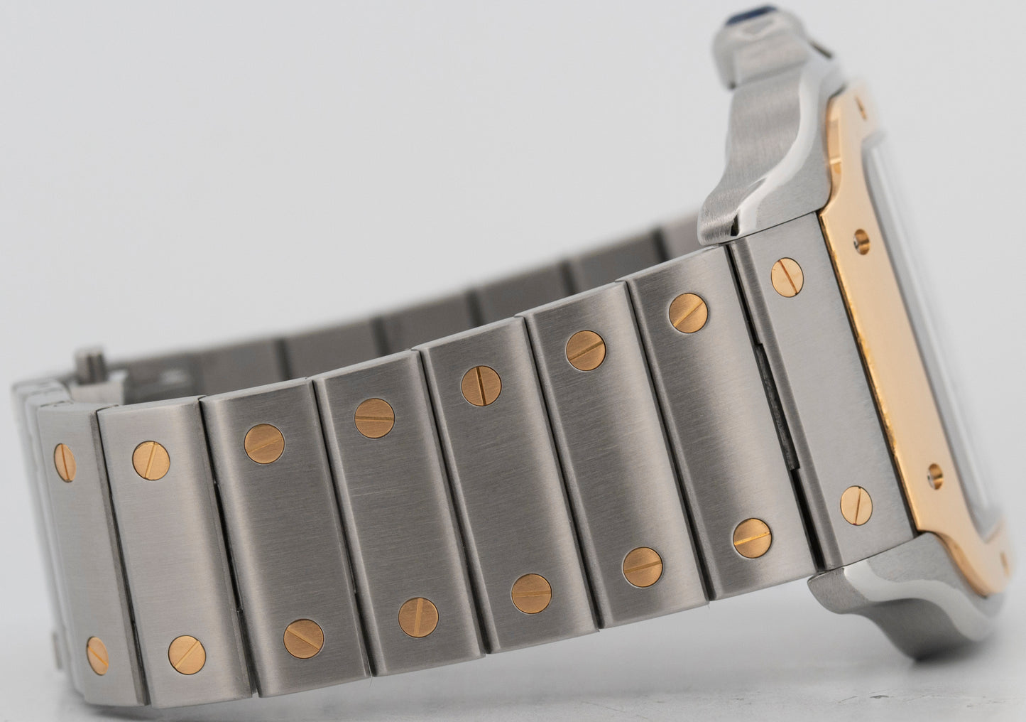 Cartier Santos WHITE Two-Tone Yellow Gold Steel 39.8mm 4072 / W2SA0009 Watch