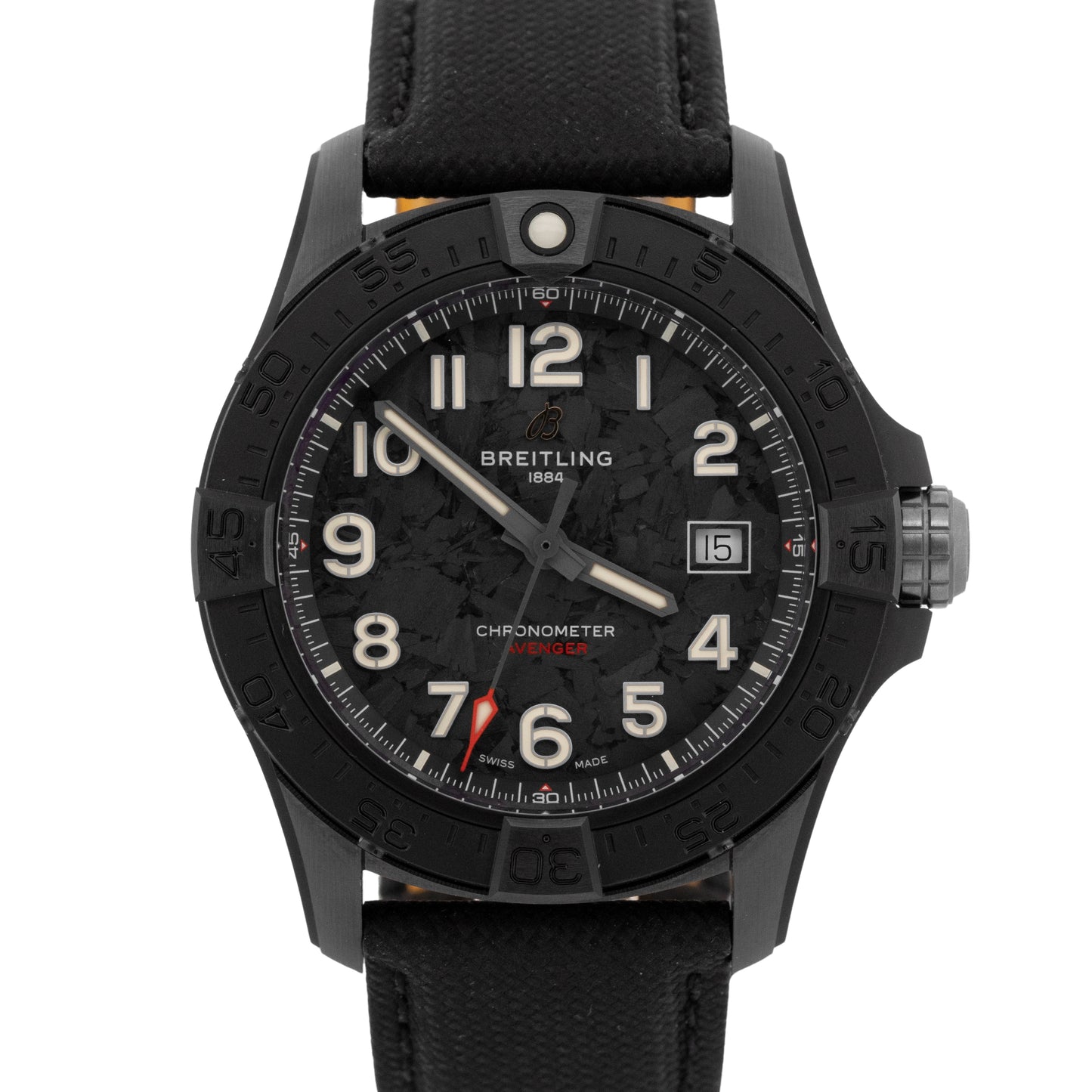 Breitling Avenger Automatic 42 Night Mission BLACK Ceramic 42mm S17328 Watch BOX