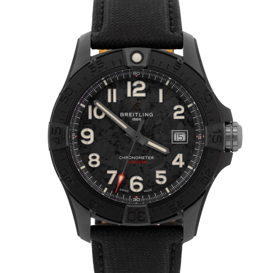 Breitling Avenger Automatic 42 Night Mission BLACK Ceramic 42mm S17328 Watch BOX