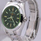 Rolex Milgauss Stainless Steel BLACK Green 40mm Oyster 116400GV Watch