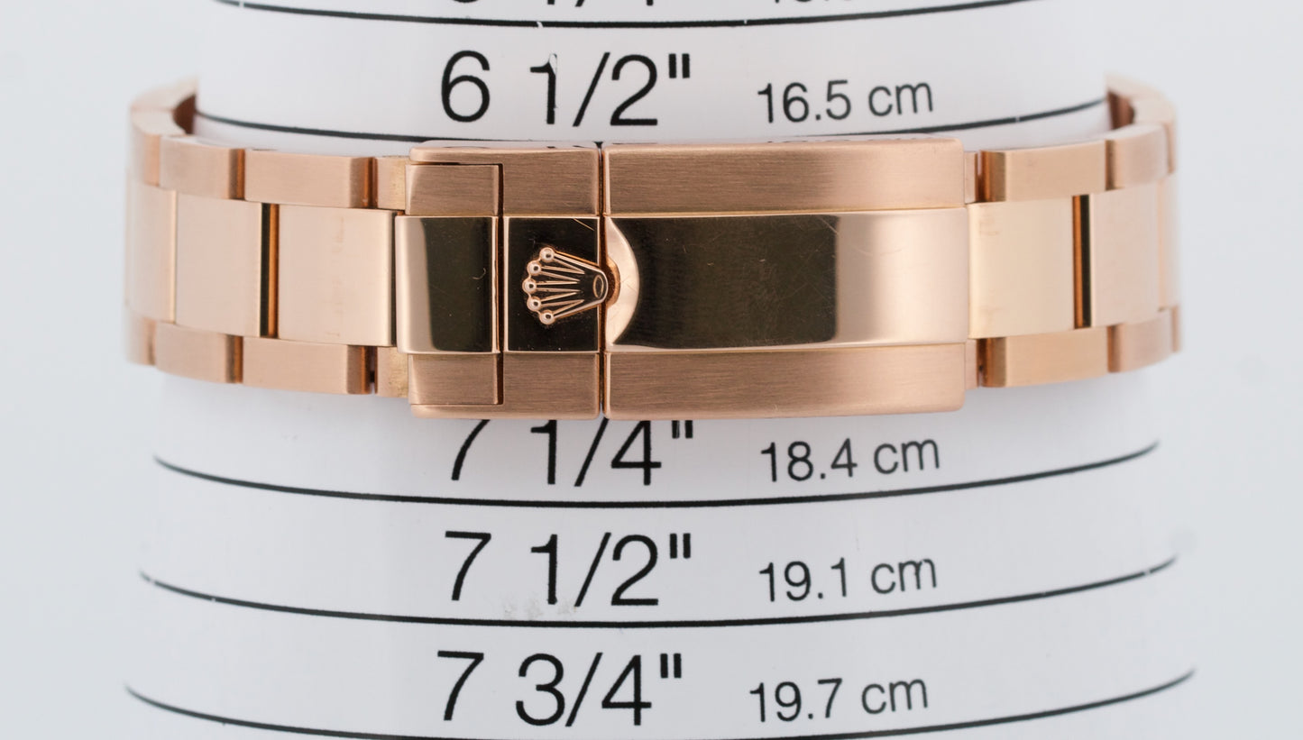 PAPERS Rolex Daytona Cosmograph BLACK Sundust 40mm 18K Rose Gold 116505 BOX