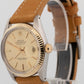 Rolex DateJust CHAMPAGNE Two-Tone Yellow Gold Stainless Steel 36mm 16013 Watch