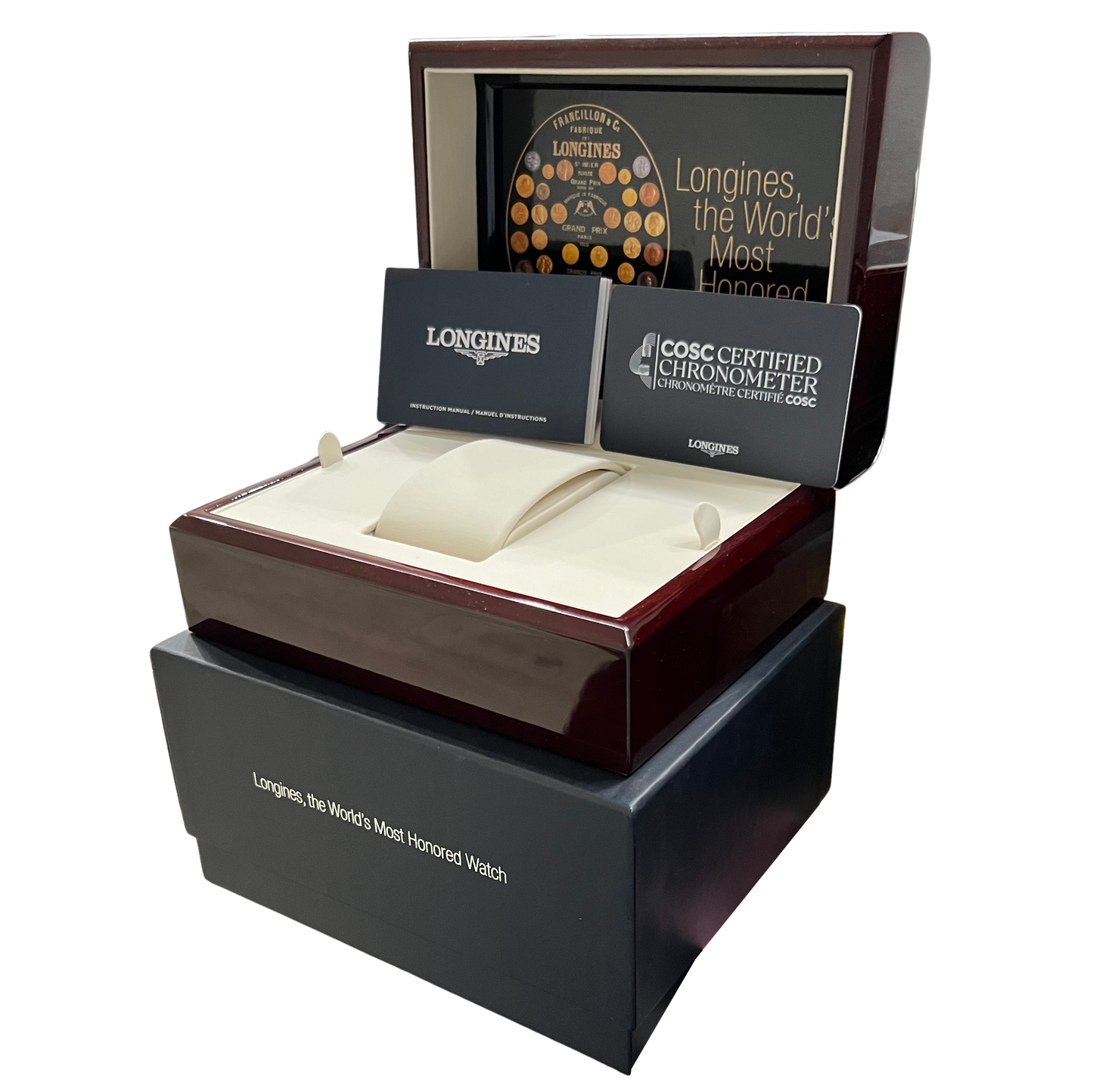 Longines Spirit Zulu Time Two-Tone Steel Gold Anthracite 42mm L3.812.5.53.2 BOX