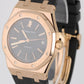 Audemars Piguet Royal Oak 18k Rose Gold Black 39mm 15300OR.OO.D002CR.01 Watch