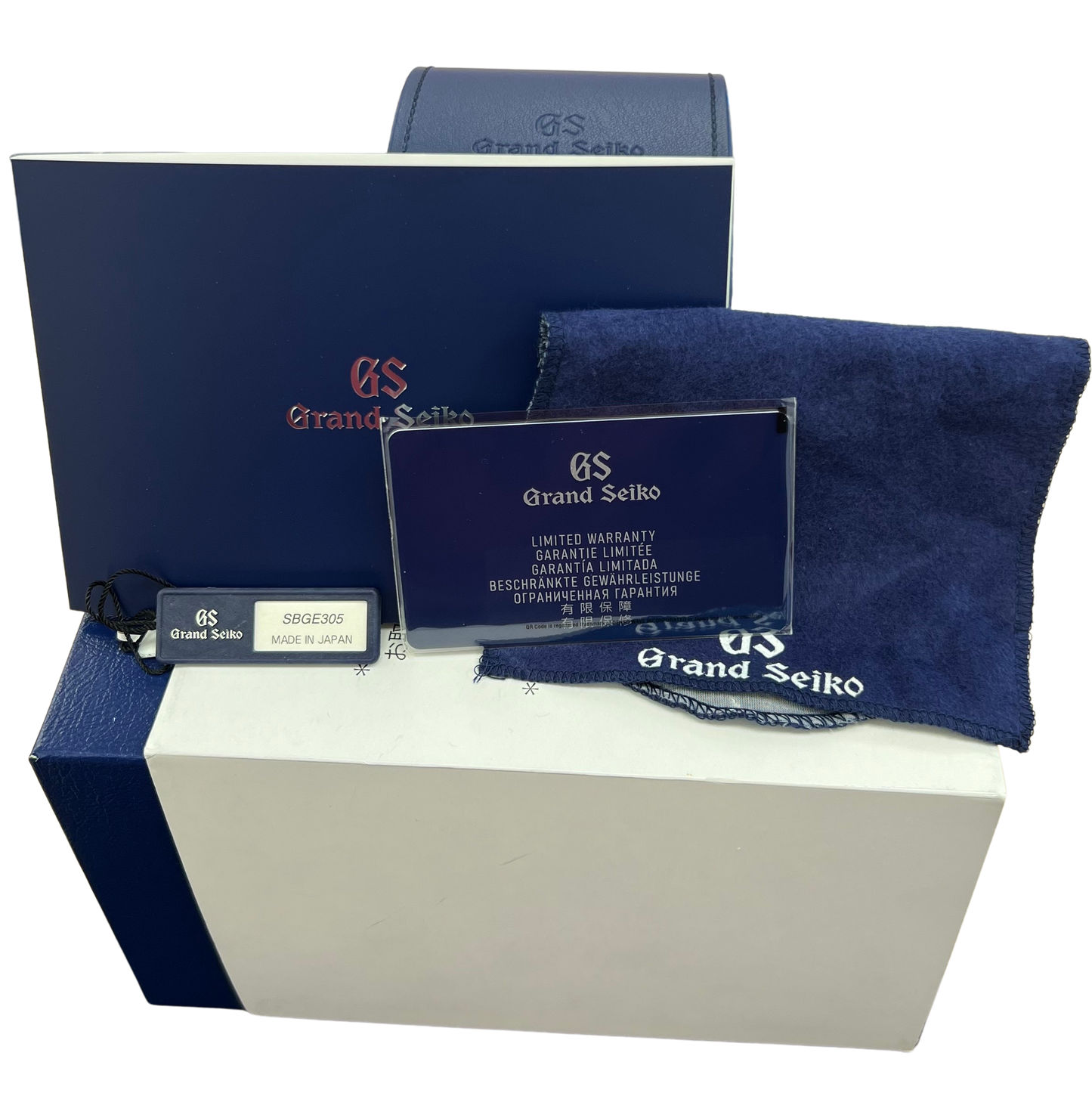 2025 PAPERS Grand Seiko Sport GMT Stainless Steel RED 40mm Watch SBGE305G BOX