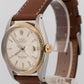 Rolex DateJust SILVER Two-Tone Stainless Steel Automatic 36mm 6605 Watch