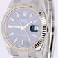 2021 PAPERS Rolex DateJust 41 Stainless Steel FLUTED Blue 41mm 126334 Watch BOX