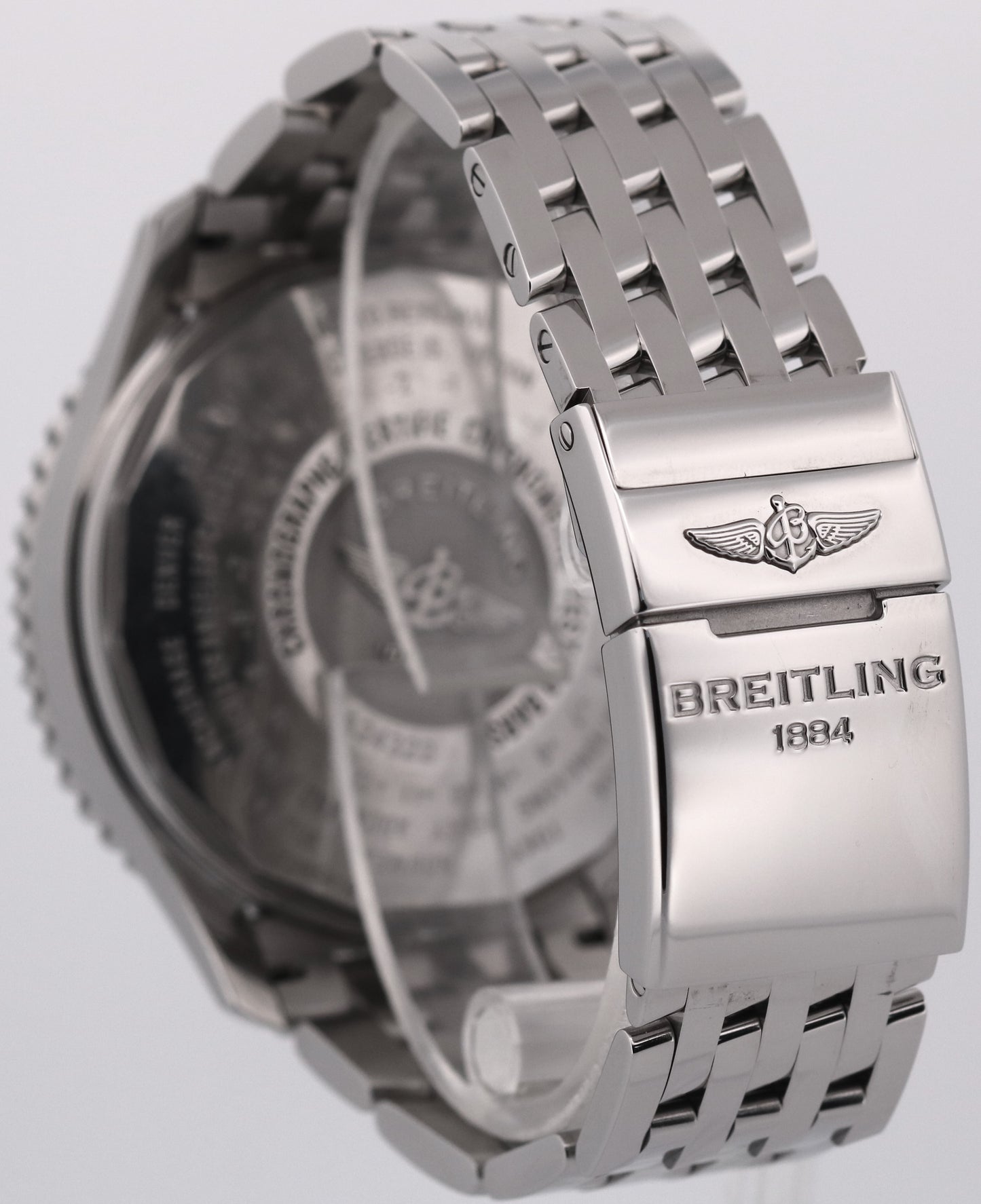 2019 PAPERS Breitling Navitimer World GMT Steel 46mm Chronograph A24322 BOX