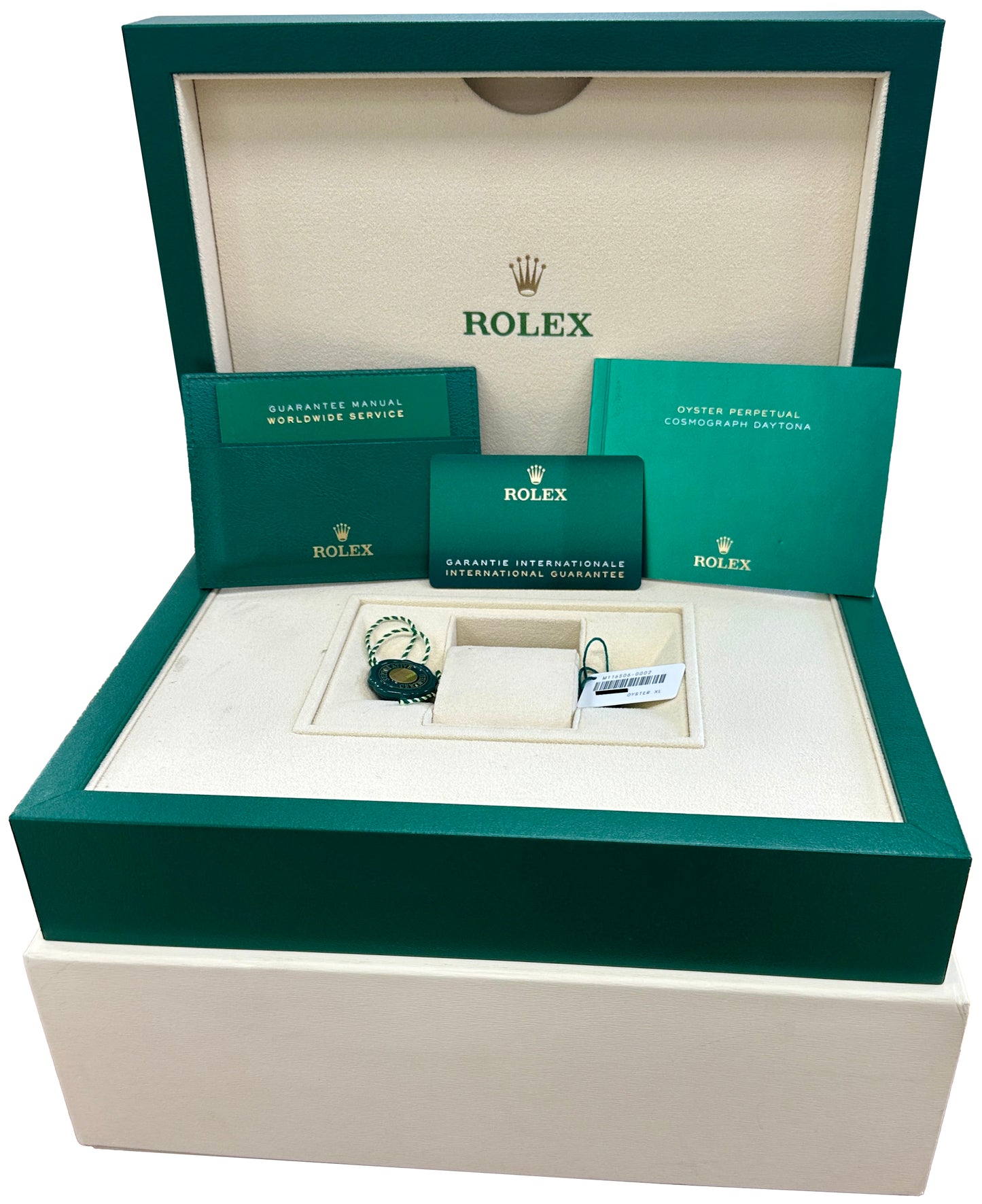 MINT NEW PAPERS Rolex Daytona BAGUETTE GLACIER ICE BLUE 40mm Platinum 116506 BOX