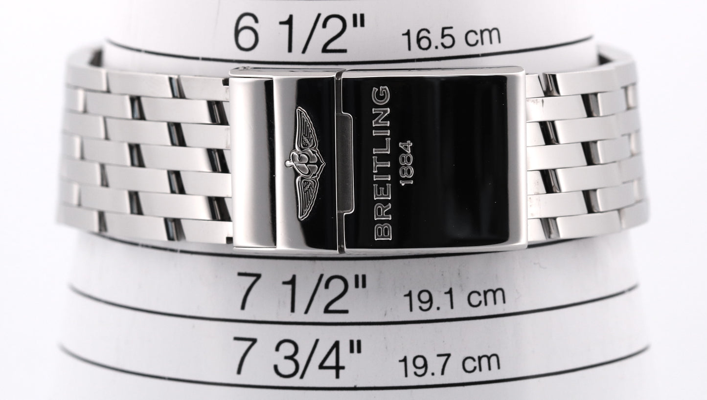 2019 PAPERS Breitling Navitimer World GMT Steel 46mm Chronograph A24322 BOX