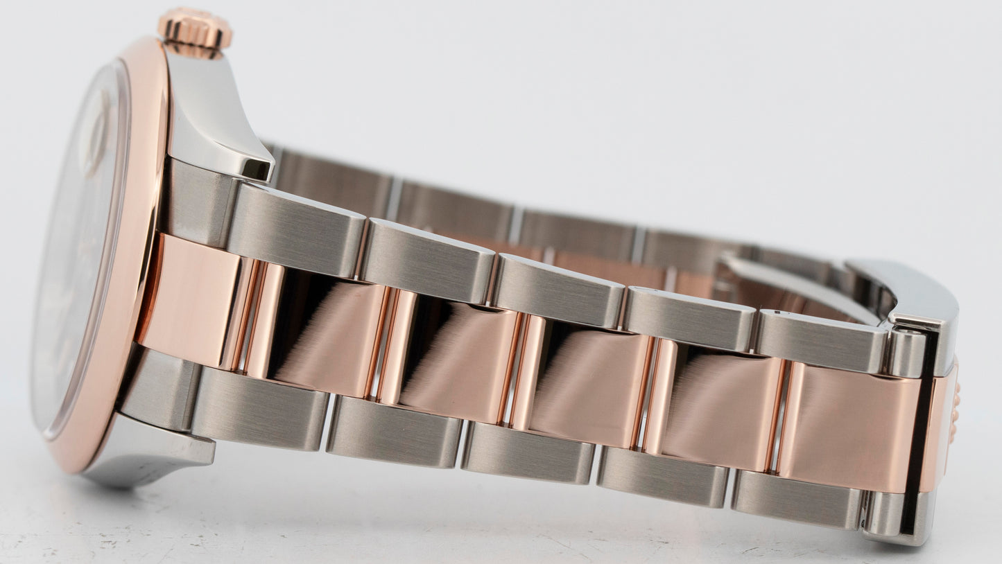 2023 PAPERS Rolex DateJust Rhodium Two-Tone Rose Gold 36mm 126201 Watch BOX