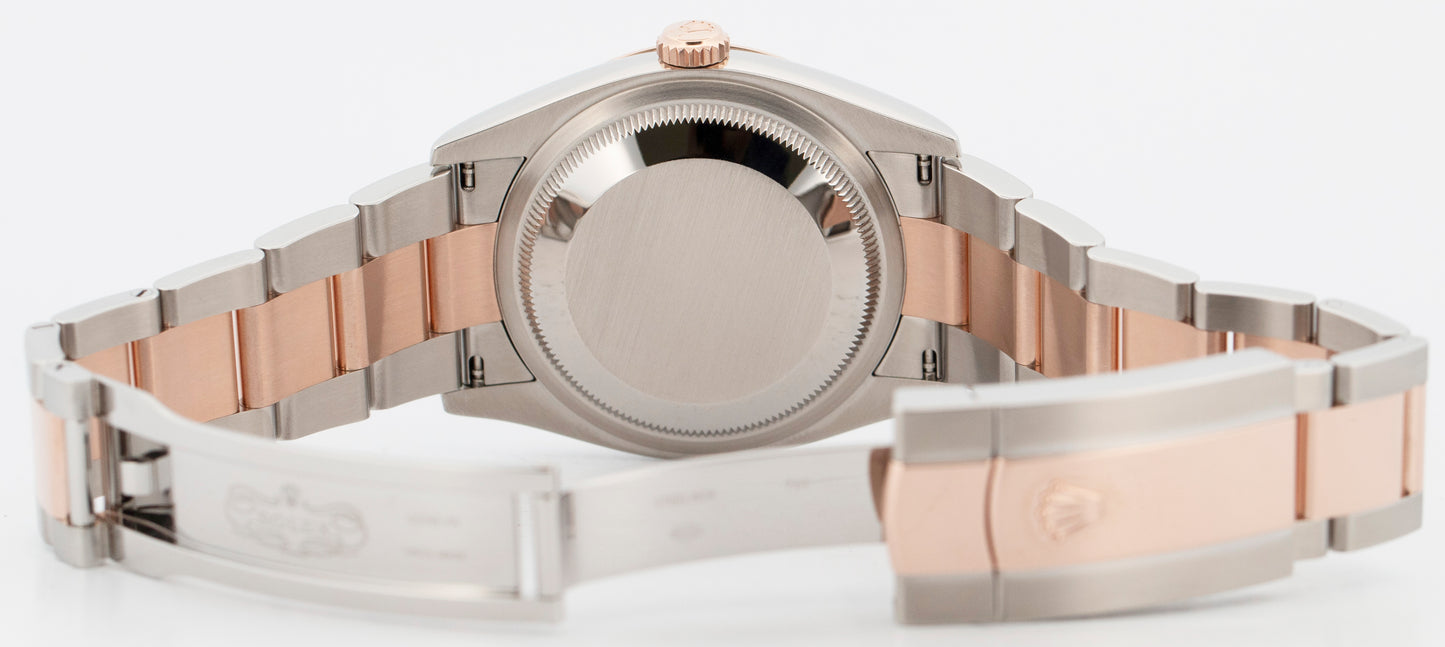2023 PAPERS Rolex DateJust Rhodium Two-Tone Rose Gold 36mm 126201 Watch BOX