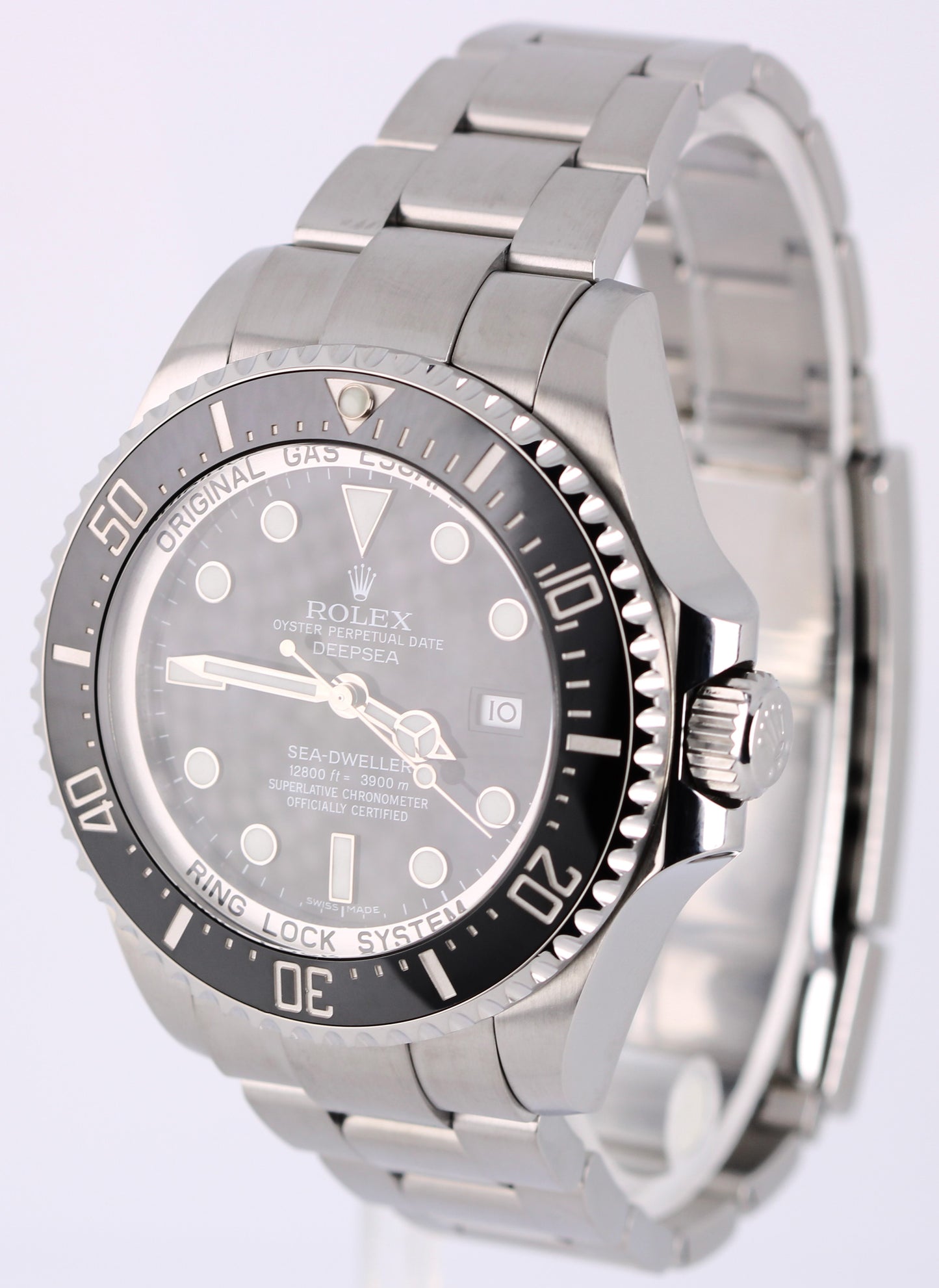 2015 PAPERS Rolex Sea-Dweller Deepsea Steel Black 44mm Ceramic 116660 Watch BOX