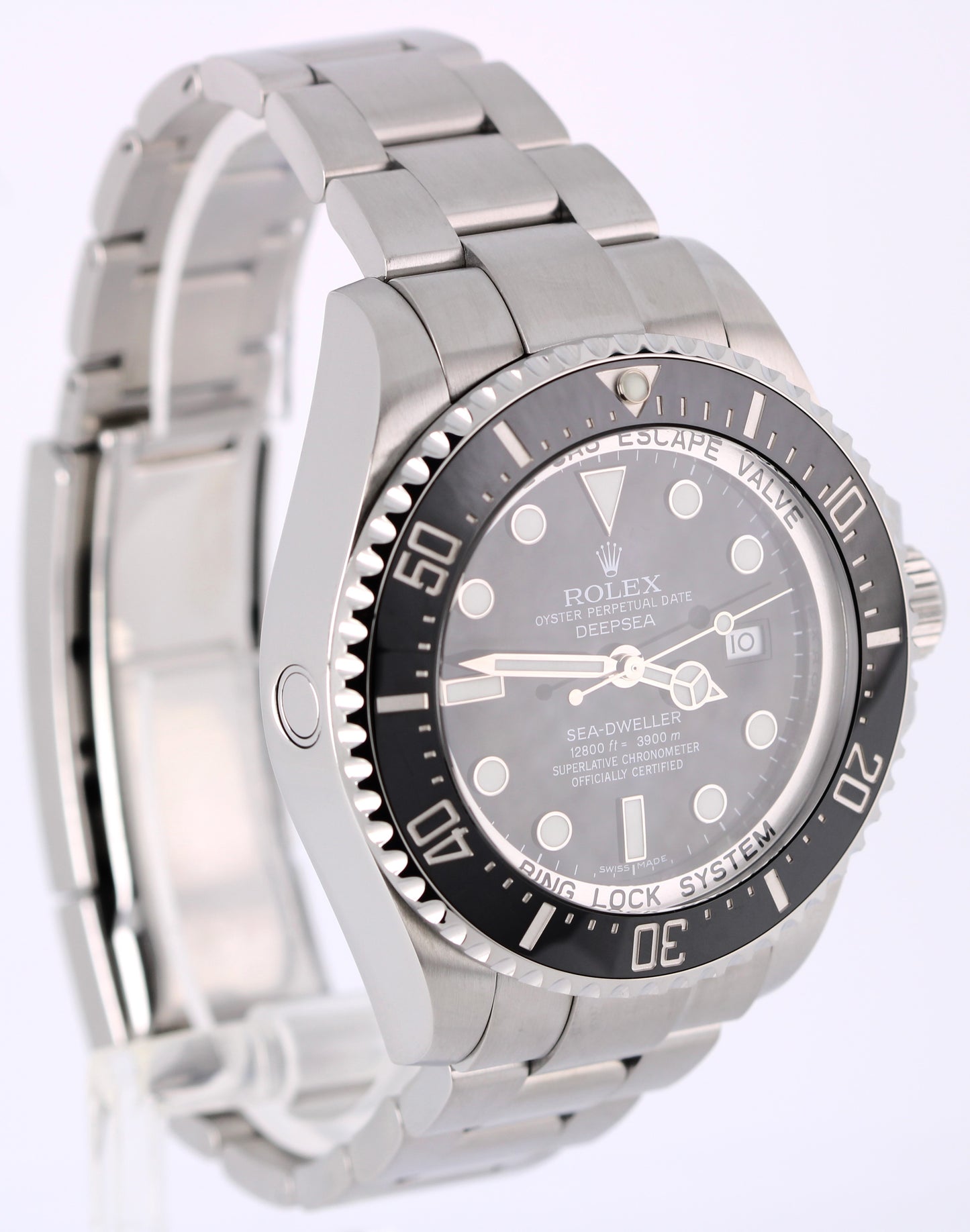 2015 PAPERS Rolex Sea-Dweller Deepsea Steel Black 44mm Ceramic 116660 Watch BOX