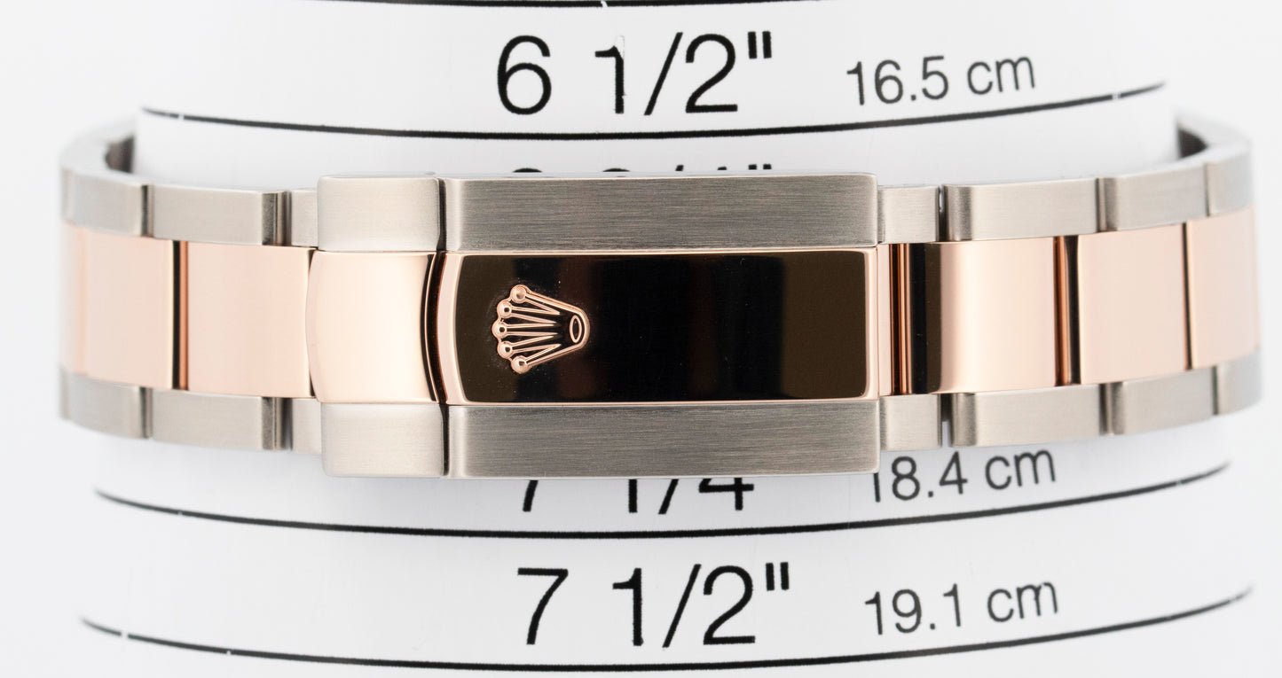 2023 PAPERS Rolex DateJust Rhodium Two-Tone Rose Gold 36mm 126201 Watch BOX